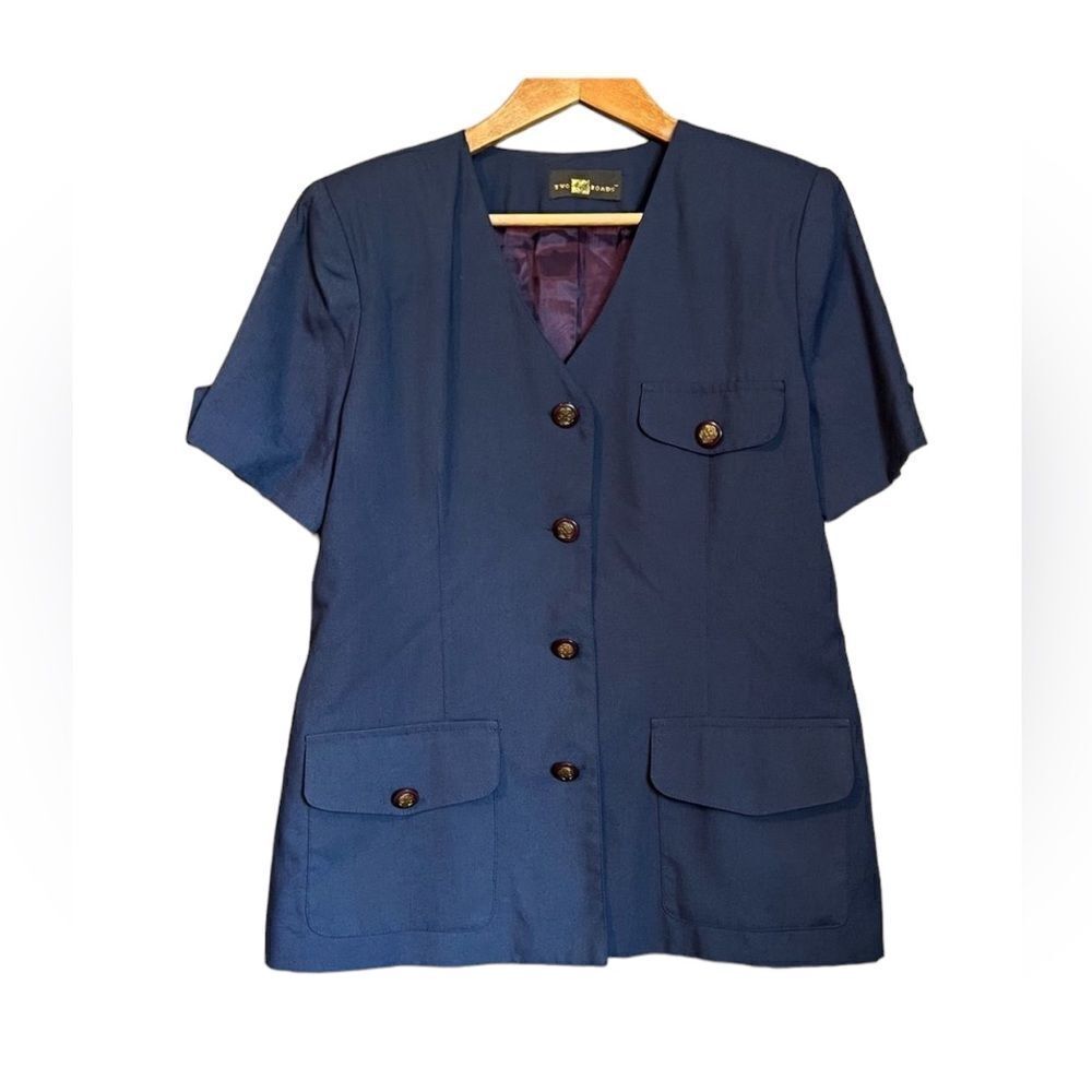 Two roads short sleeve blazer